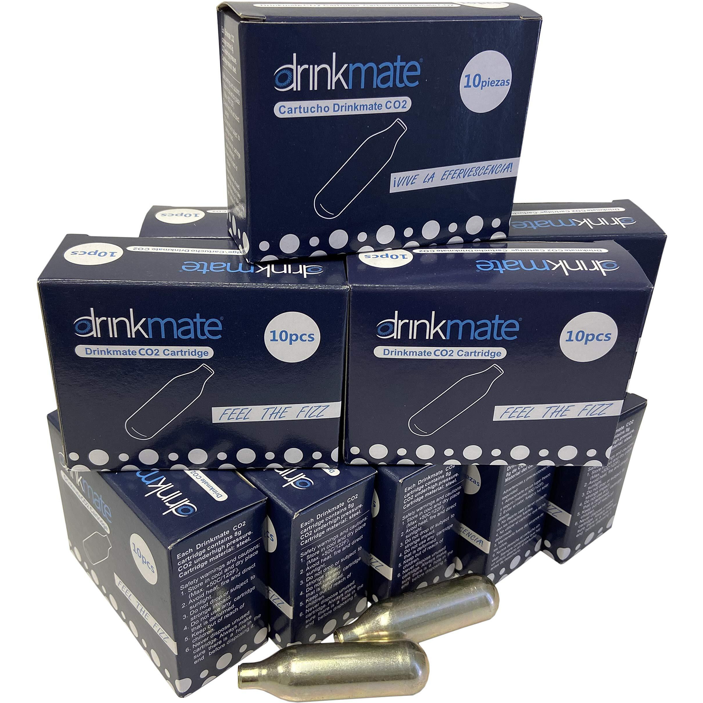 Drinkmate 8G Co2 Soda Chargers - 100 Pack