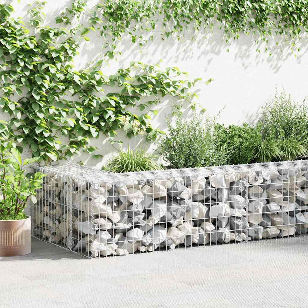 Vidaxl Gabion Basket Galvanized Steel 39.4"&quotX19.7"&quotX19.7""