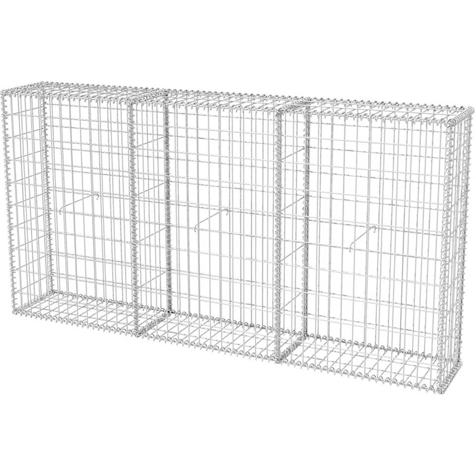 Vidaxl Gabion Basket Galvanized Steel 78.7"&quotX11.8"&quotX39.4""