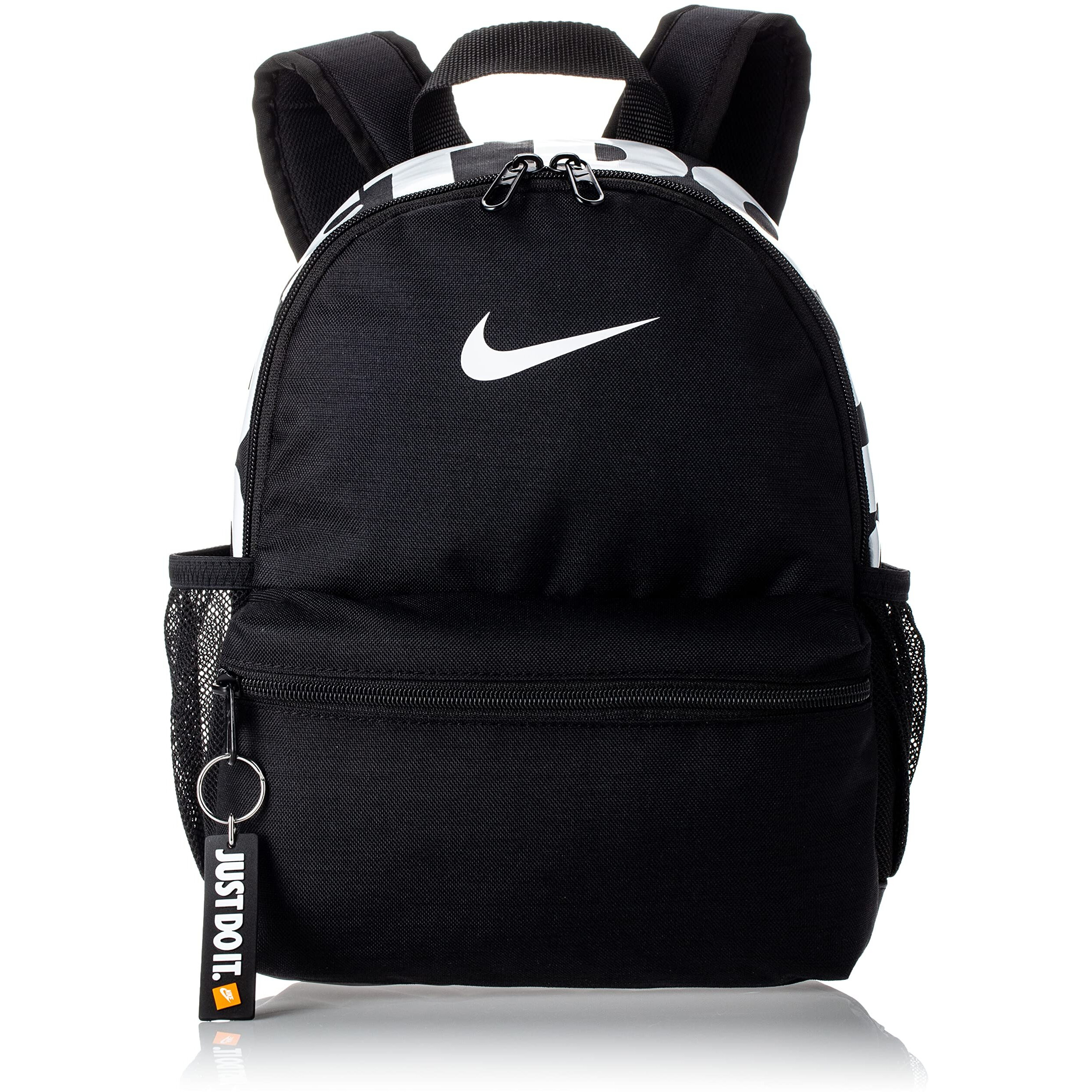 Nike Brasilia Just Do It Backpack (Mini), Blackblack(Glossy White), Misc
