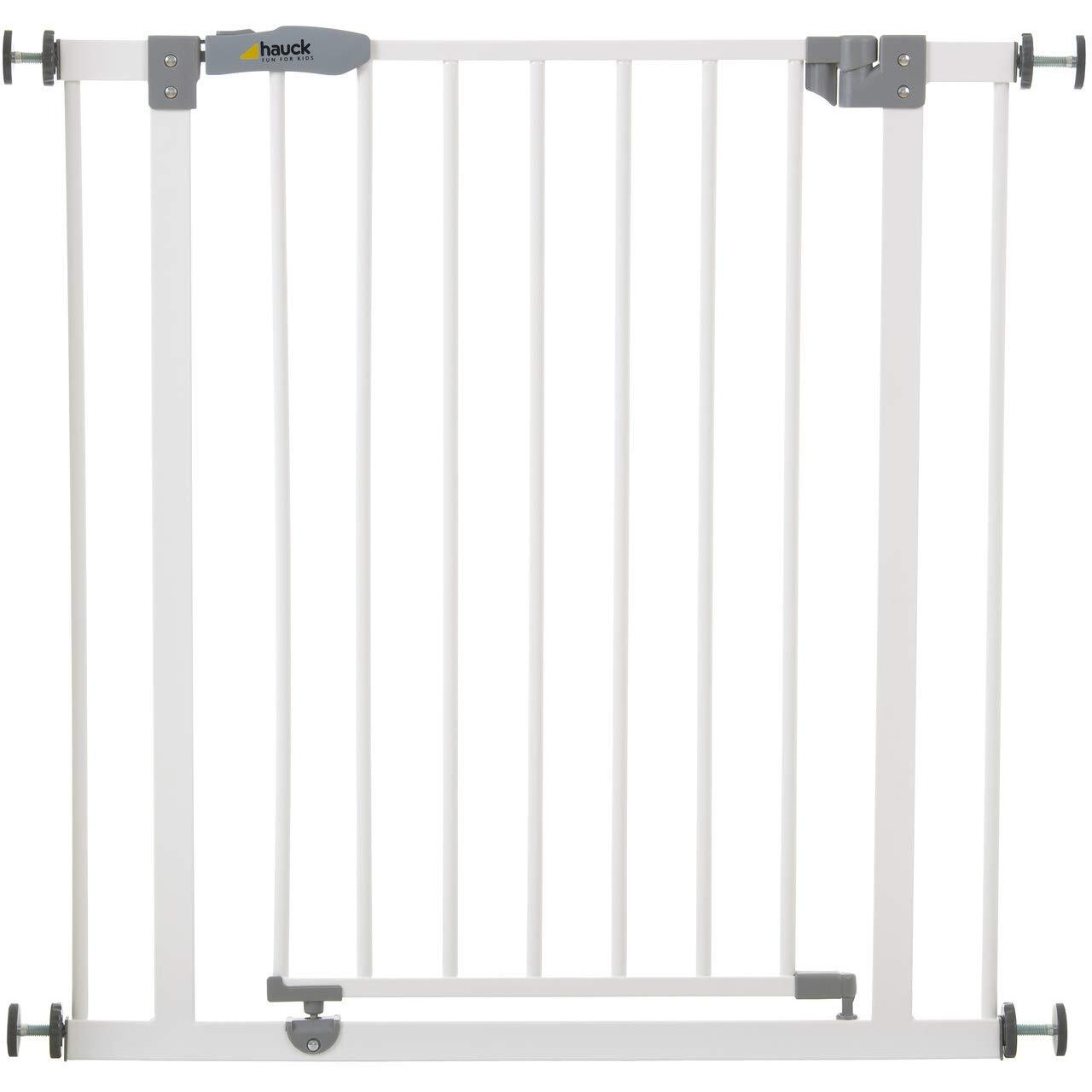 Hauck Open N Stop Pressure Fit Baby And Pet Safety Gate, Accommodates 29 To 31 Wide Home Doorway, Stairway, Or Hallway, White