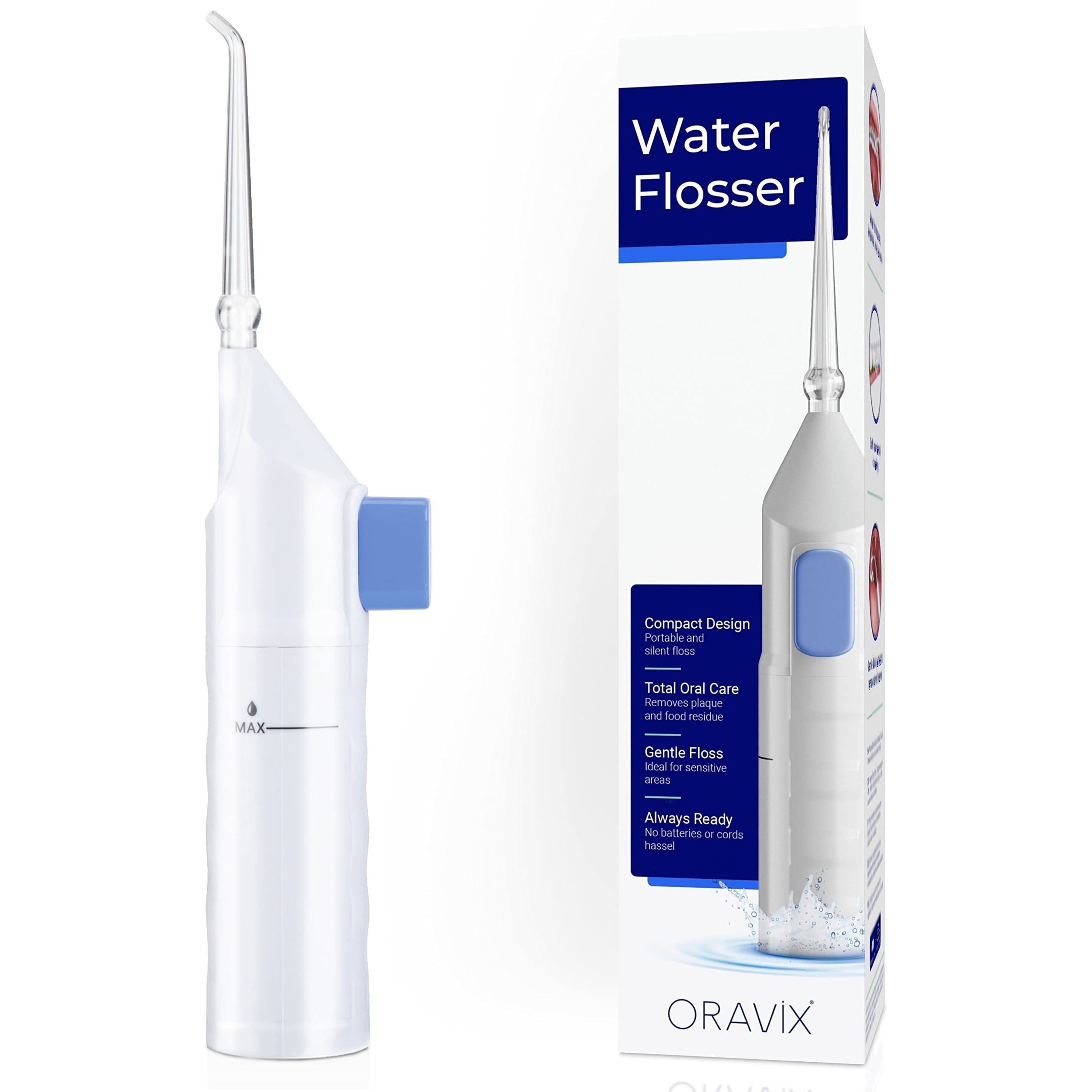 Dental Water Flosser  Oral Irrigator Tonsil Stone Remover  Sensitive Teeth And Gums  No Electricity Or Batteries Needed  Adjustable Jet Stream