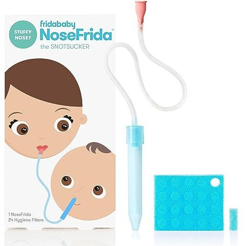 Frida Baby Nasal Aspirator Nosefrida The Snotsucker With 24 Extra Hygiene Filters