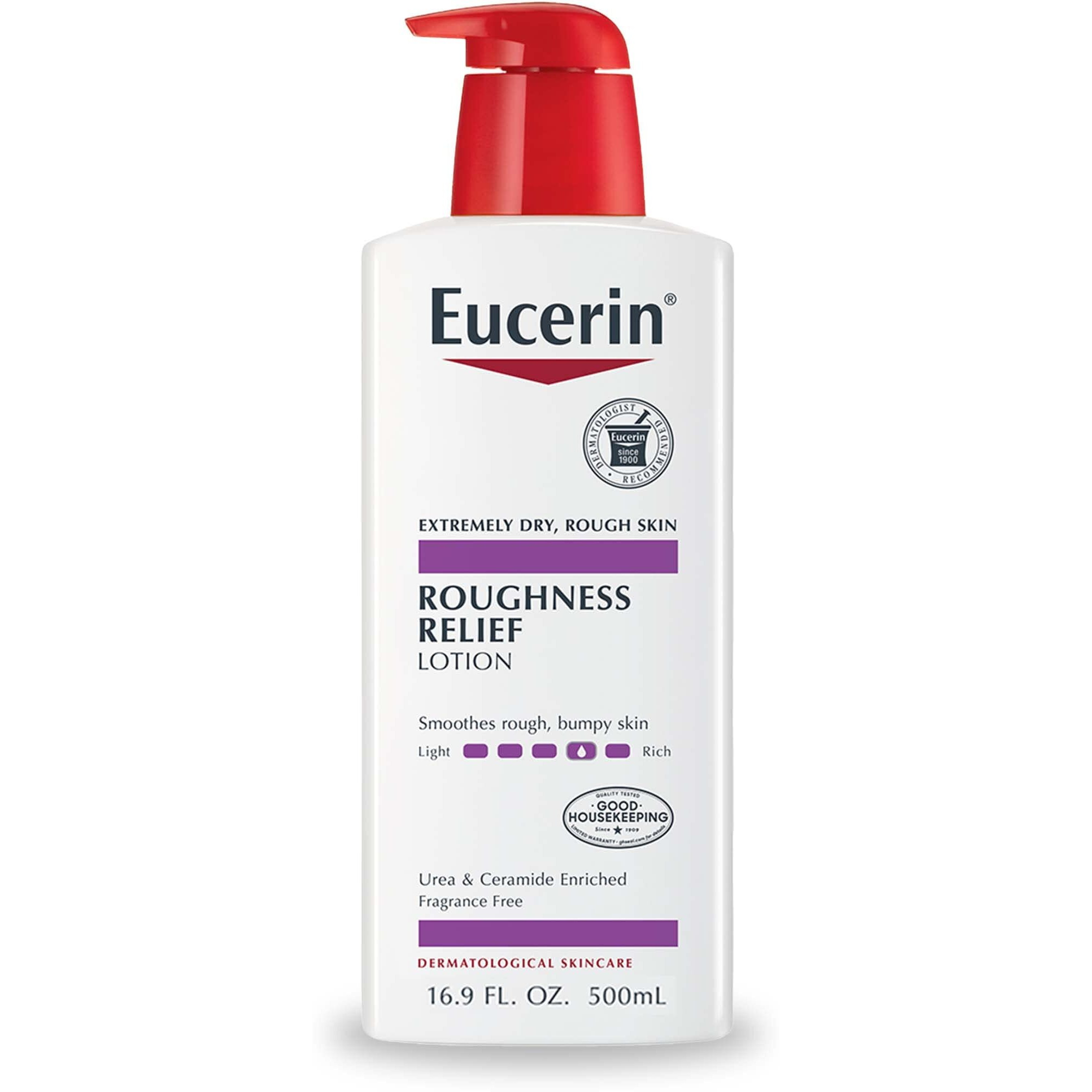 Eucerin Roughness Relief Body Lotion, Unscented Body Lotion For Dry Skin, 169 Fl Oz Pump Bottle