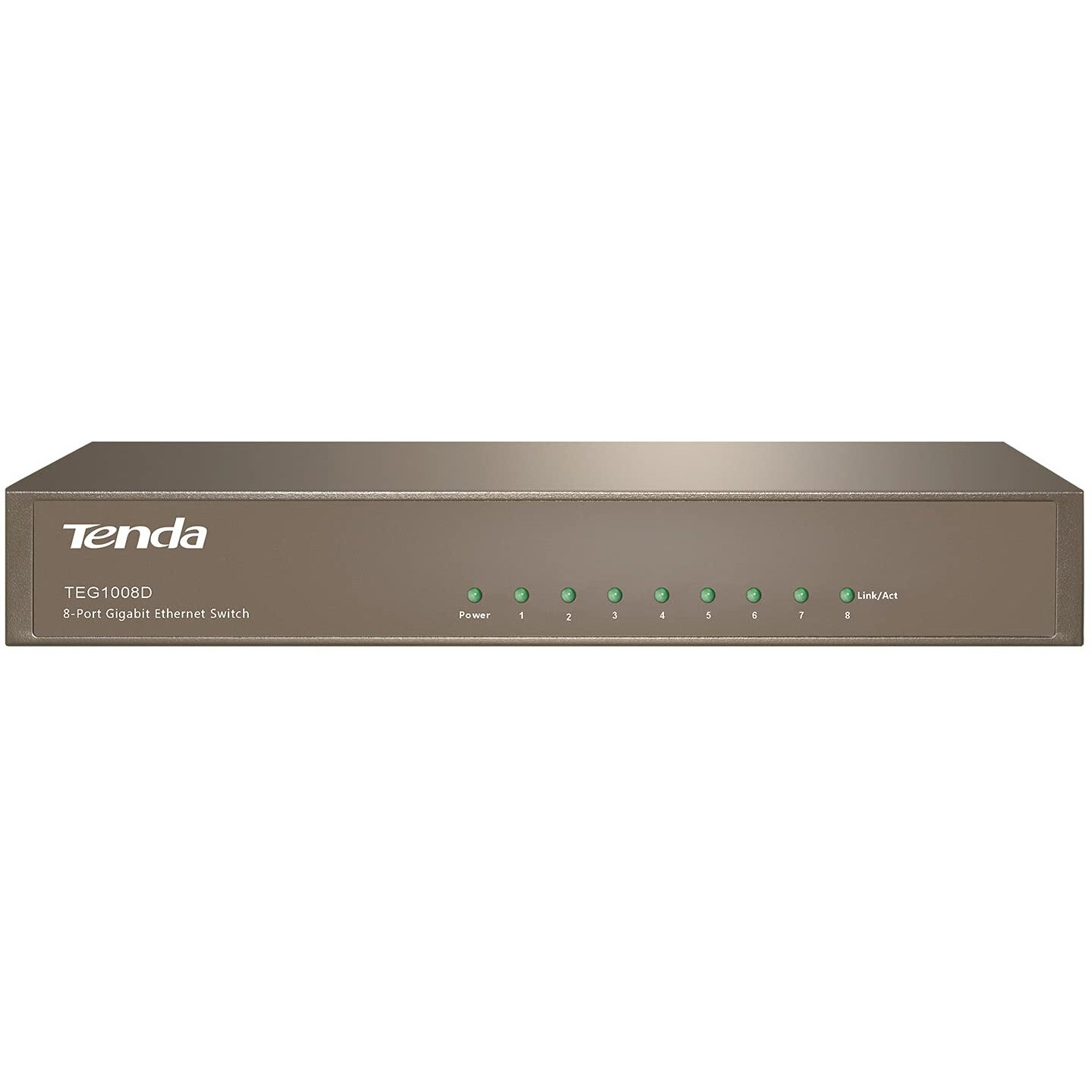 Tenda 8 Port Gigabit Switch, Unmanaged Network Switch, Ethernet Switch, Office Ethernet Splitter, Internet Switch, Home Network Hub, Plug-And-Play, Silent Operation, Desktop Or Wall Mount (Teg1008M)
