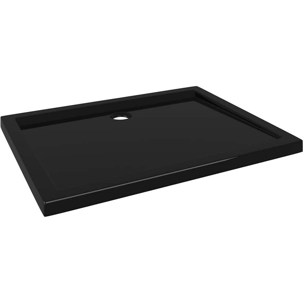 Vidaxl Rectangular Abs Shower Base Tray Black 27.6"&quotX35.4""