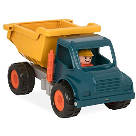 Battat - Yellow Dump Truck - Classic Toddler Trucks - Kids Construction Toys - Soft Rubber Wheels - 18 Months + - Dump Truck