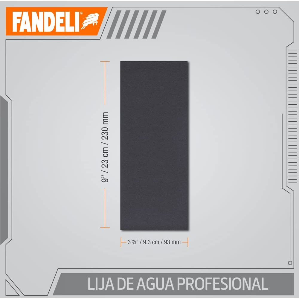 Fandeli | Waterproof Sandpaper | Assortment Of Grits From 120 To 2500 | 36 Sheets 3-2/3'' X 9'' | For Car Polishing, Wood Furniture Sanding And Metal Sanding | Water Resistant