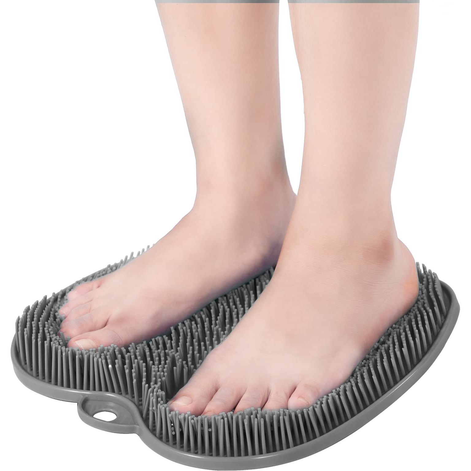 Honyin Xl Size Large Shower Foot Scrubber Mat- Cleans,Exfoliation,Massages Your Feet Without Bending, Foot Circulation & Relieve Tired Feet, Foot Scrubber For Use In Shower With Non-Slip Suction Cups
