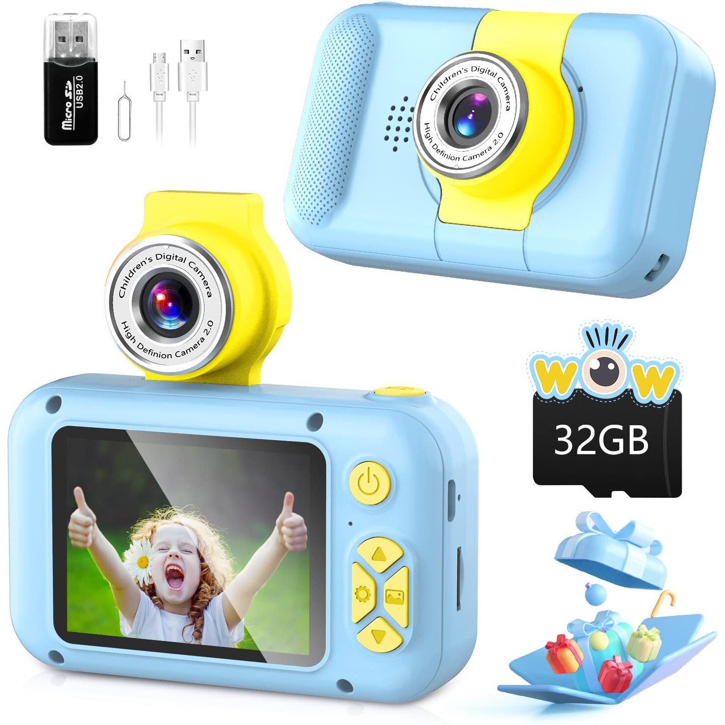 Kids Camera,Arnssien Camera For Kids,2.4In Ips Screen Digital Camera,180