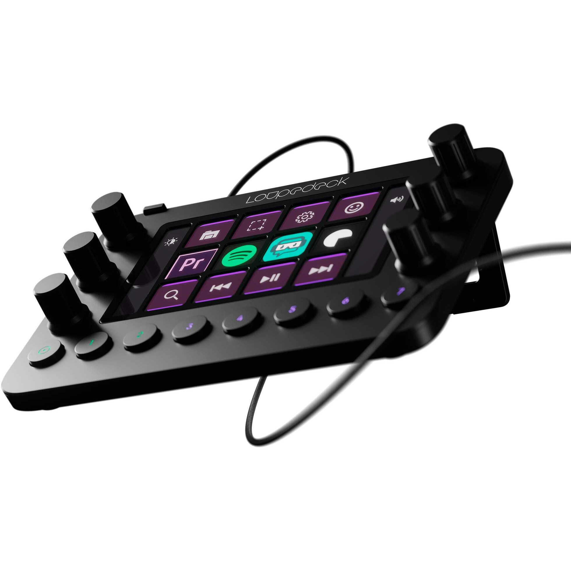 Loupedeck Live - The Custom Console For Live Streaming, Photo And Video Editing With Customizable Buttons, Dials And Led Touchscreen