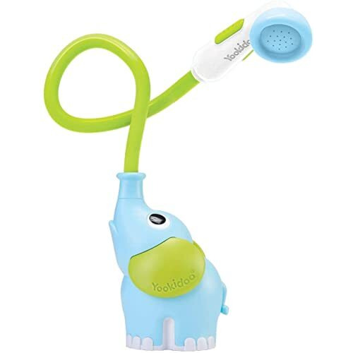 Yookidoo Baby Bath Shower Head - Elephant Water Pump And Trunk Spout Rinser - For Newborn Babies In Tub Or Sink