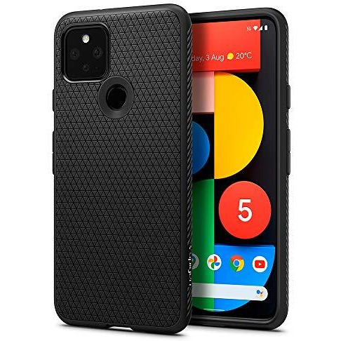 Spigen Liquid Air Armor Designed For Pixel 5 Case (2020) - Matte Black