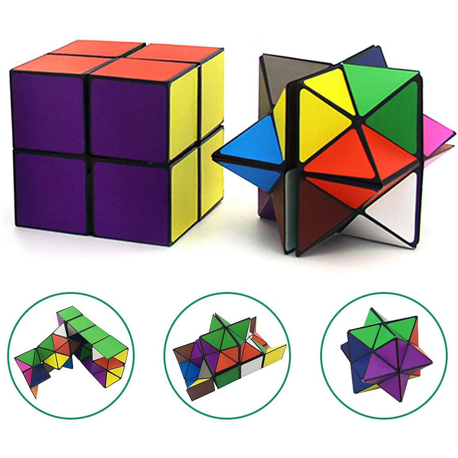 Star Cube Magic Cube Set, Transforming Cubes Magic Puzzle Cubes For Kids And Adults