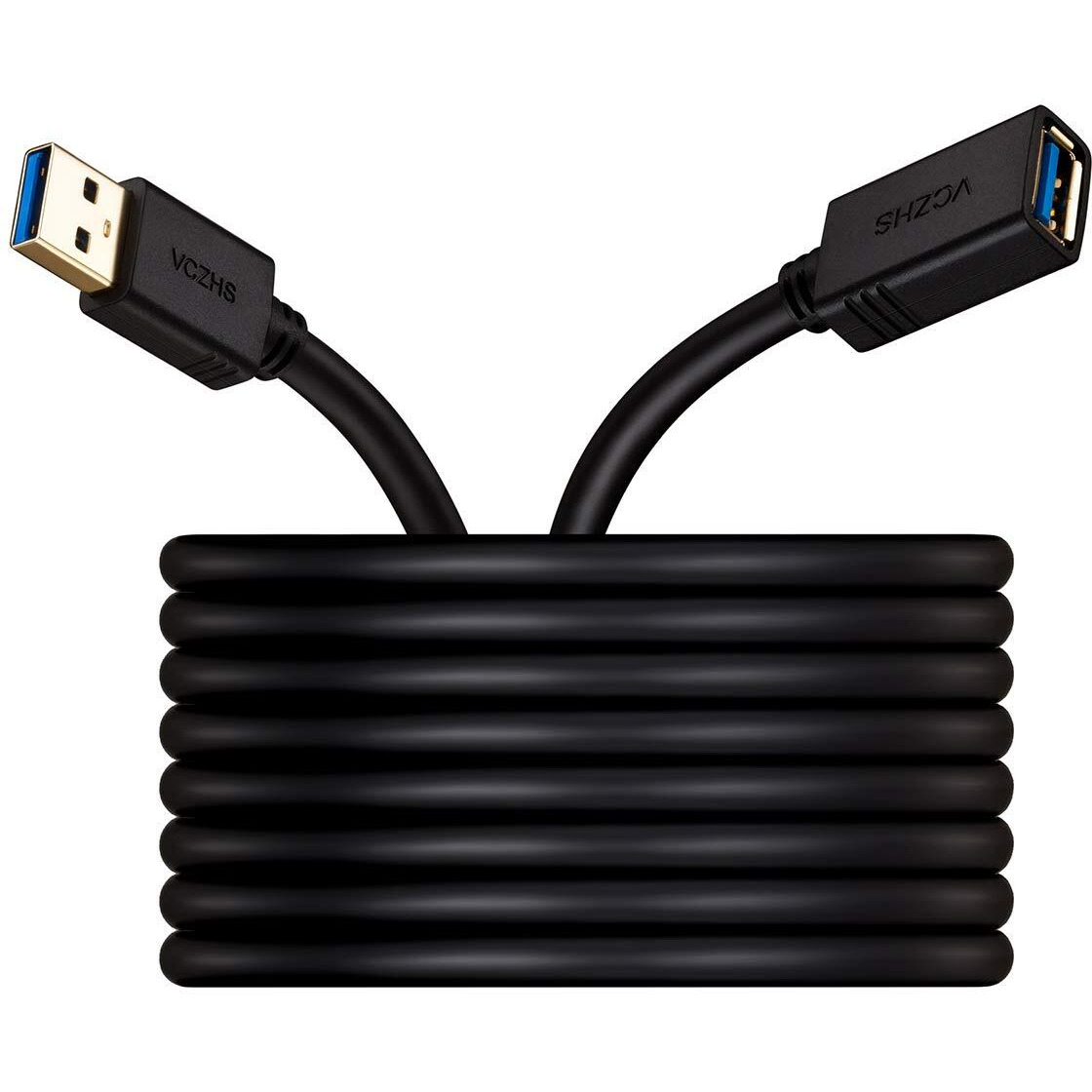 Usb Extension Cable 25 Ft, Vczhs Usb 3.0 Extension Cable - Usb Male To Female Usb Extension Cord For Usb Flash Drive, Card Reader, Keyboard,Mouse,Playstation, Xbox, Printer, Camera