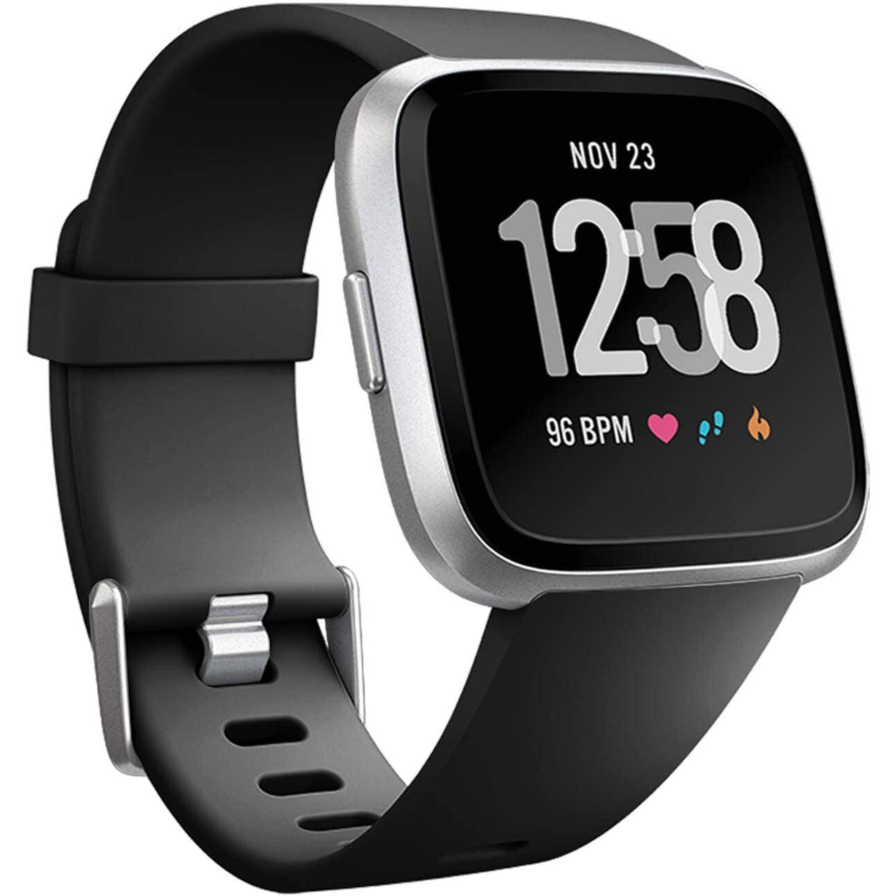 Wepro Replacement Bands Compatible With Fitbit Versa Smartwatch, Versa 2 And Versa Lite Se Sports Watch Band For Women Men, Small, Black