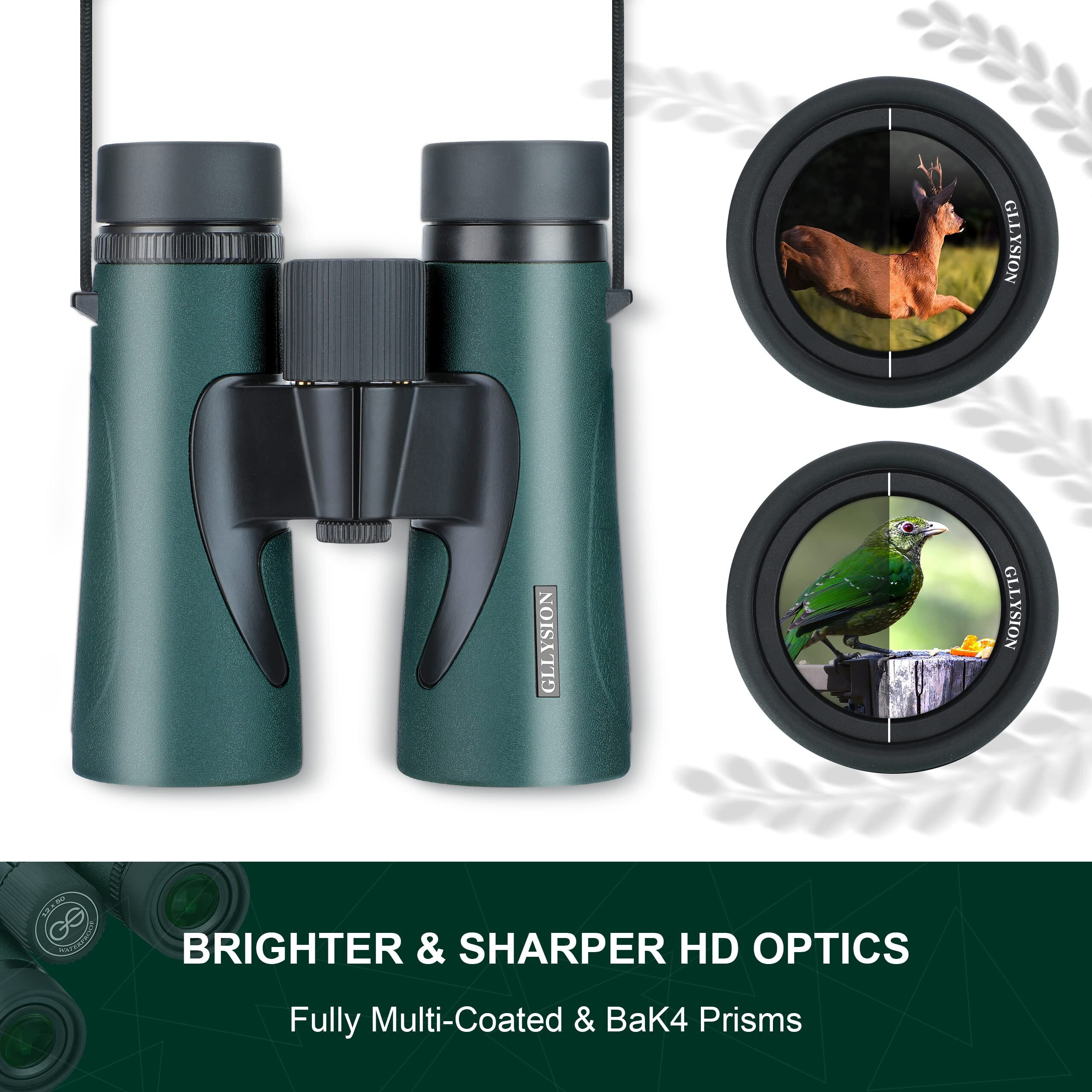 10X42 Professional Hd Binoculars For Adults With Phone Adapter, High Power Binoculars With Bak4 Prisms, Super Bright Lightweight & Waterproof Binoculars Perfect For Bird Watching, Hunting, Stargazing