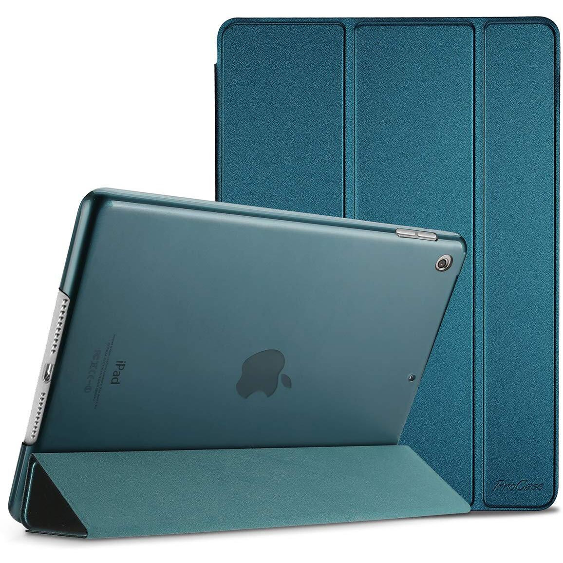 Procase For Ipad 10.2 Case Ipad 9Th Generation 2021/ Ipad 8Th Generation 2020/ Ipad 7Th Generation 2019 Case, Ipad Cover 9Th Generation Slim Hard Back Smart Cover For 10.2 Ipad Case -Teal