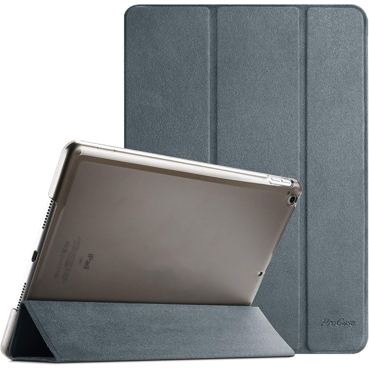 Procase For Ipad 10.2 Case Ipad 9Th Generation 2021/ Ipad 8Th Generation 2020/ Ipad 7Th Generation 2019 Case, Ipad Cover 9Th Generation Slim Hard Back Smart Cover For 10.2 Ipad Case -Matte Grey