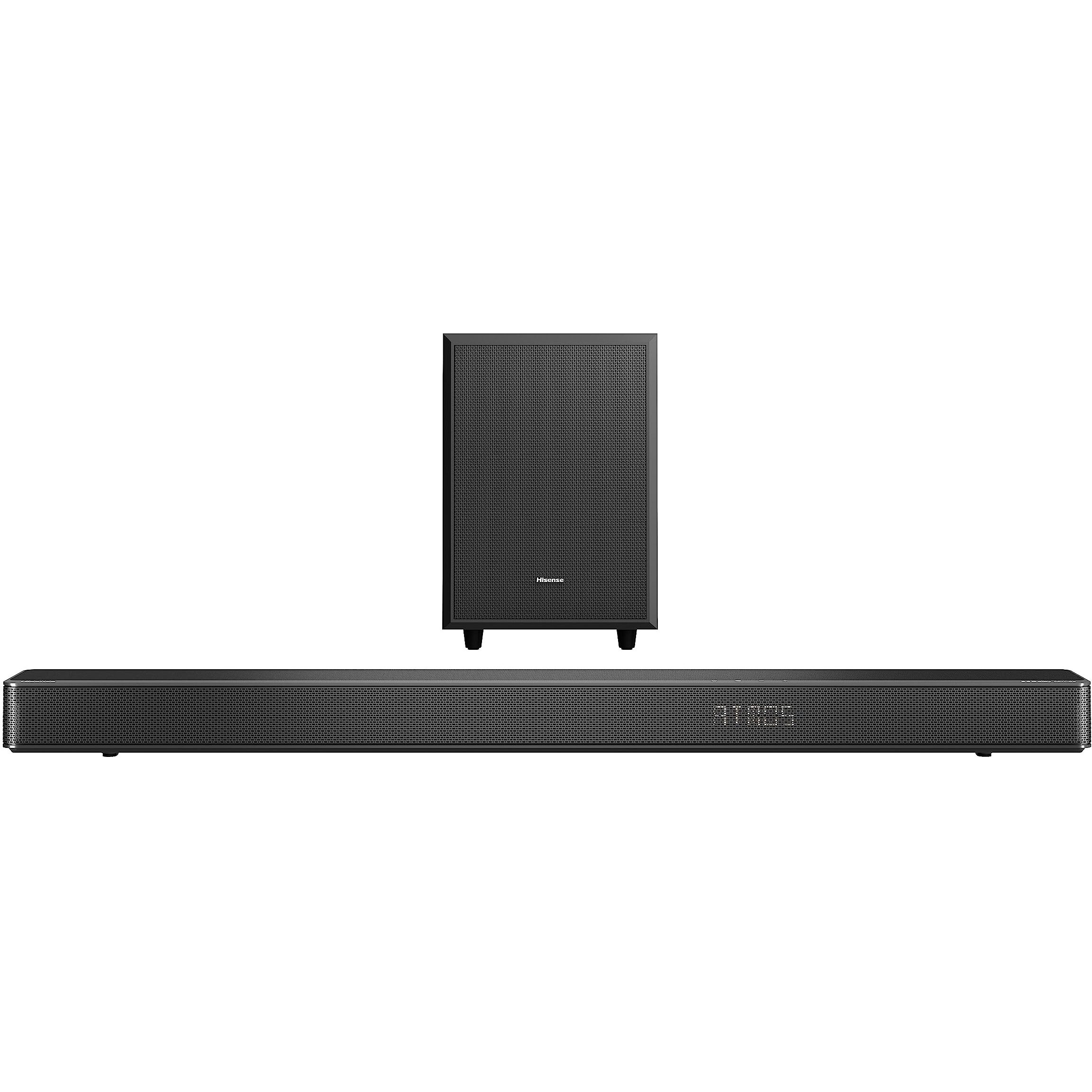 Hisense Ax3125H 3.1.2Ch Soundbar With Wireless Subwoofer, 440W, Dolby Atmos,Bluetooth 5.3, Ezplay, 4K Hdmi Pass Through, Roku Tv Ready, DtsX, Hdmi/Aux/Arc/Optical/Usb, 7 Eq Modes (2023 Model)