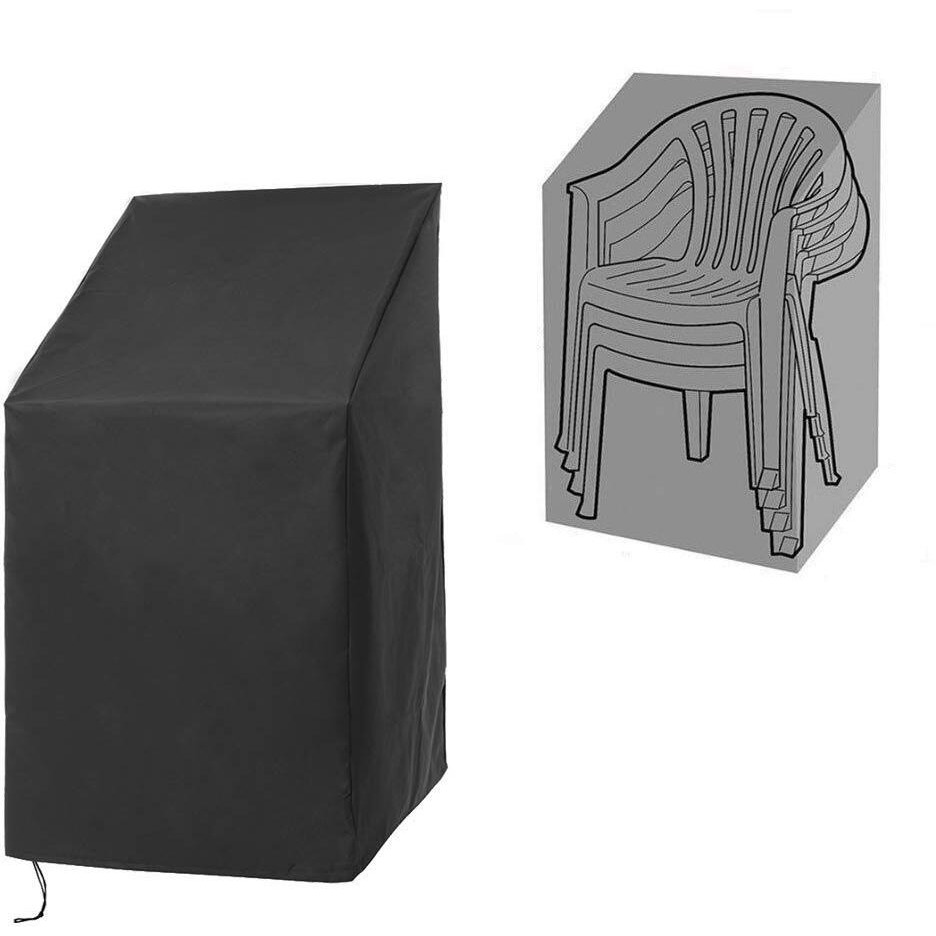 Patio Furniture Covers,Outdoor Chair Covers,Outdoor Furniture Cover Waterproof,Heavy Duty Patio Chair Cover For Outdoor Furniture,Stacking Chair Cover With Adjustable Cord For All Weather Protection.