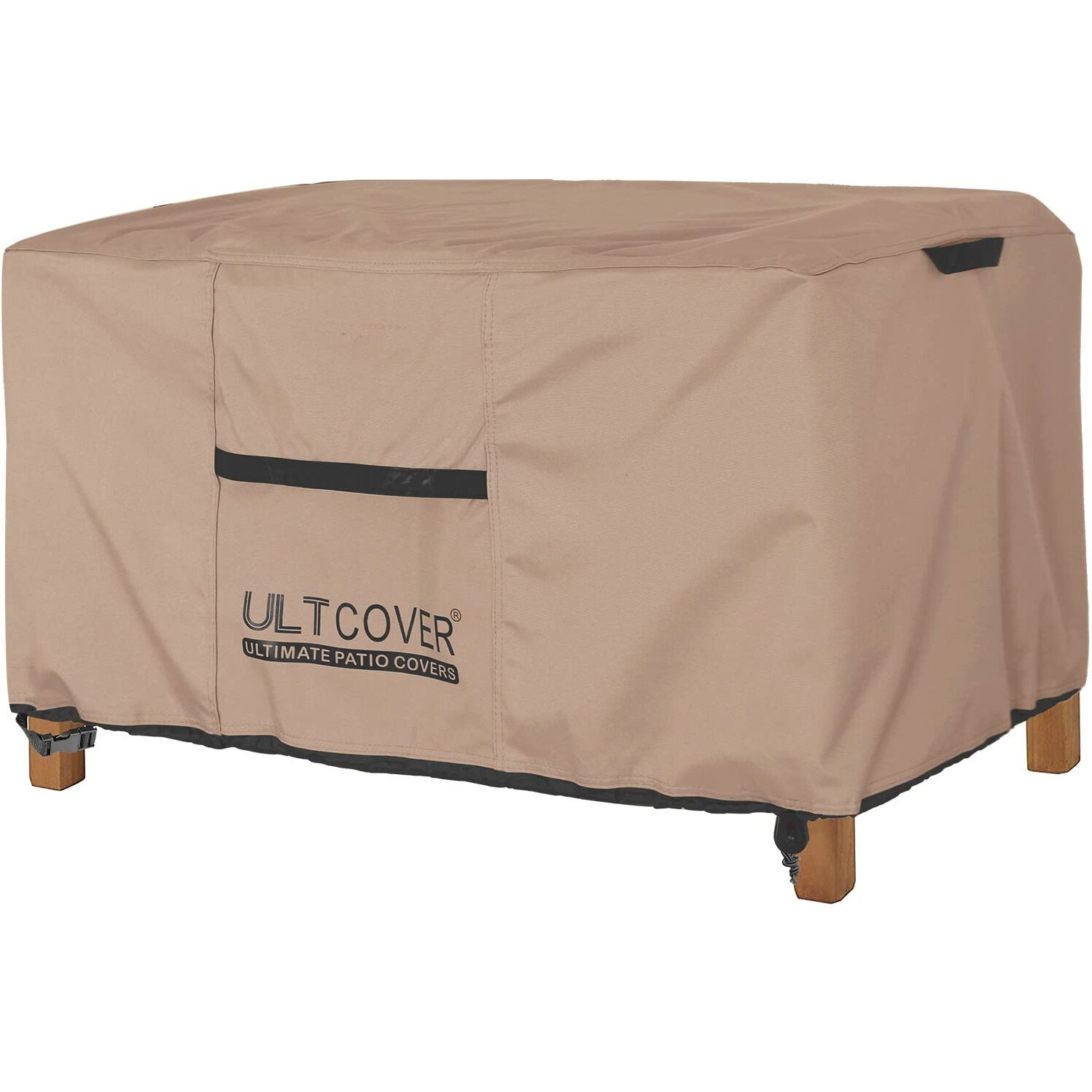 Ultcover Patio Coffee Table Cover, Waterproof Rectangular Outdoor Small Side Table Cover 36X22X18 Inch