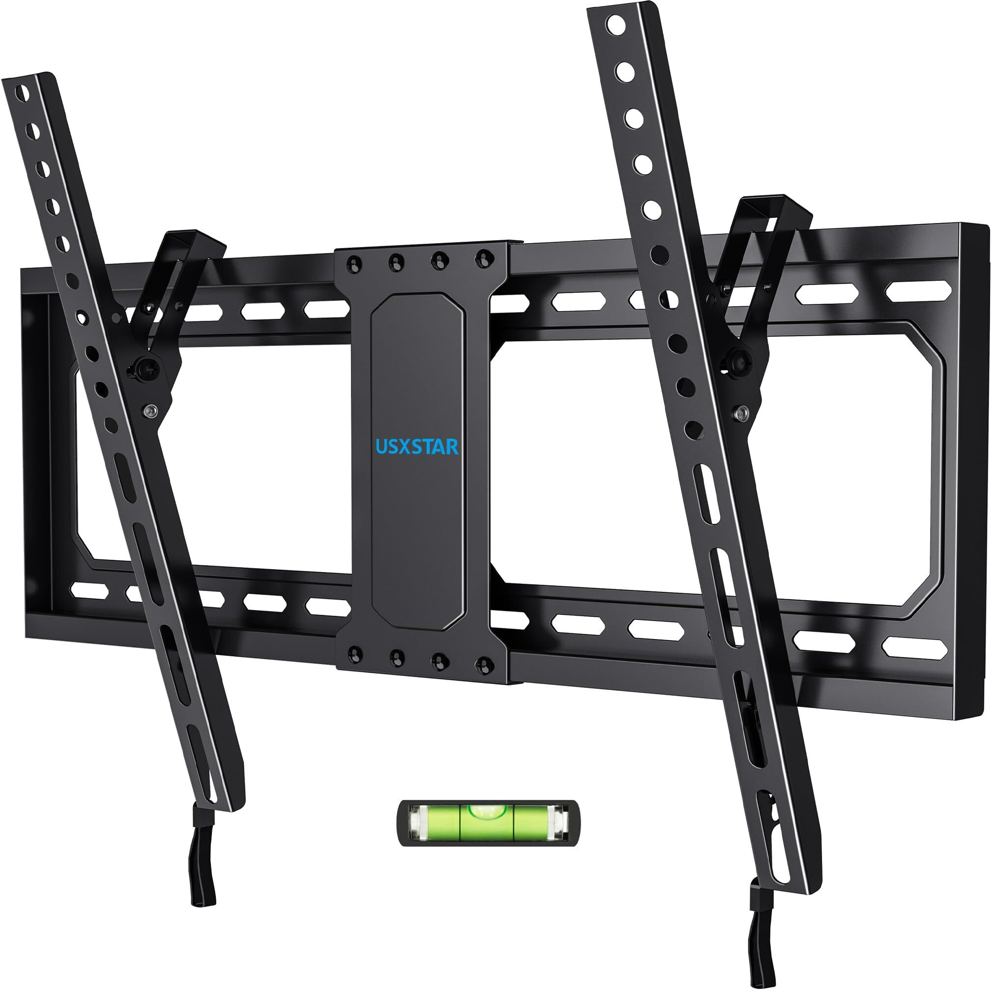 Tilting Tv Wall Mount For 37-90 Inch Tvs, Tilt Tv Mount Fits 16"", 18"", 24"" Studs, Low Profile Wall Mount Tv Bracket With Quick Release Lock, Max Vesa 600X400Mm, Holds Up To 132 Lbs By Usx Star