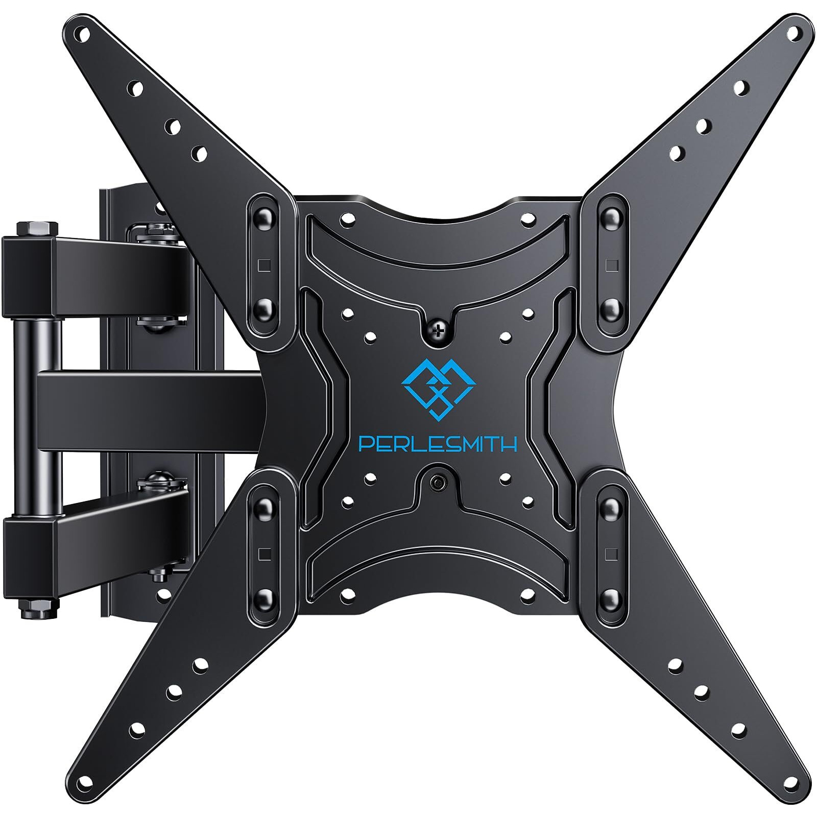 Perlesmith Full Motion Tv Wall Mount For 26-60 Inch Tvs, Tv Mount With Articulating Arms Swivels Tilt Extension - Wall Mount Tv Brackets Vesa 400X400 Fits Led Lcd Oled 4K Tvs Up To 77 Lbs