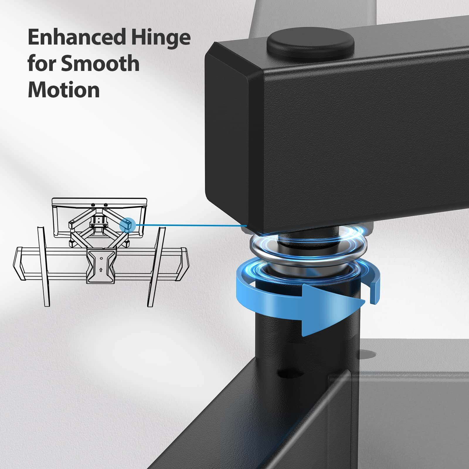 Pipishell Full Motion Tv Wall Mount For Most 37-75 Inch Tvs, Wall Mount Bracket With Dual Articulating Arms, Swivel, Tilt, Max Vesa 600X400Mm Up To 100 Lbs, Tv Mount Fits 12   /16    Wood Studs, Pilf6