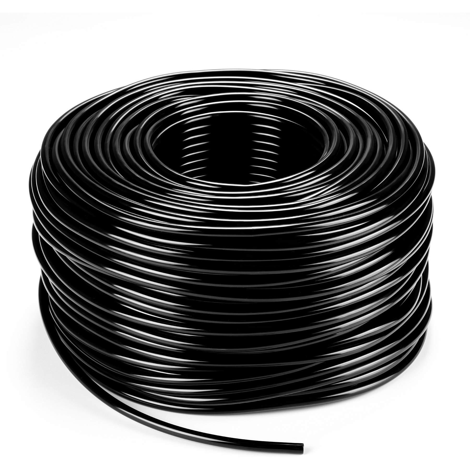 200Ft 1/4 Inch Drip Irrigation Tubing Blank Distribution Tubing Drip Irrigation Hose Garden Watering Tube Line For Garden Irrigation System