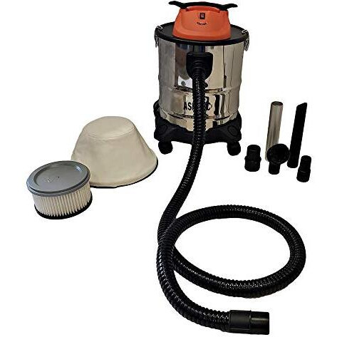 Pellethead Ash Vault Pro 5-Gallon 10-Amp Power Ash Vacuum With Hose Accessories And Heat-Resistant Hepa Filters