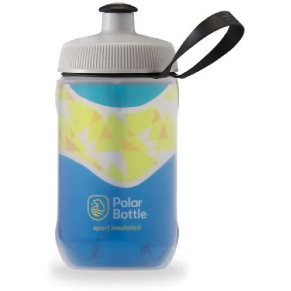 Polar Bottle Kids Insulated Water Bottle - 12Oz Daybreak - Pacific Blue - Bpa Free Sport & Bike Water Bottle, Easy Squeeze Bottle Features For Kids