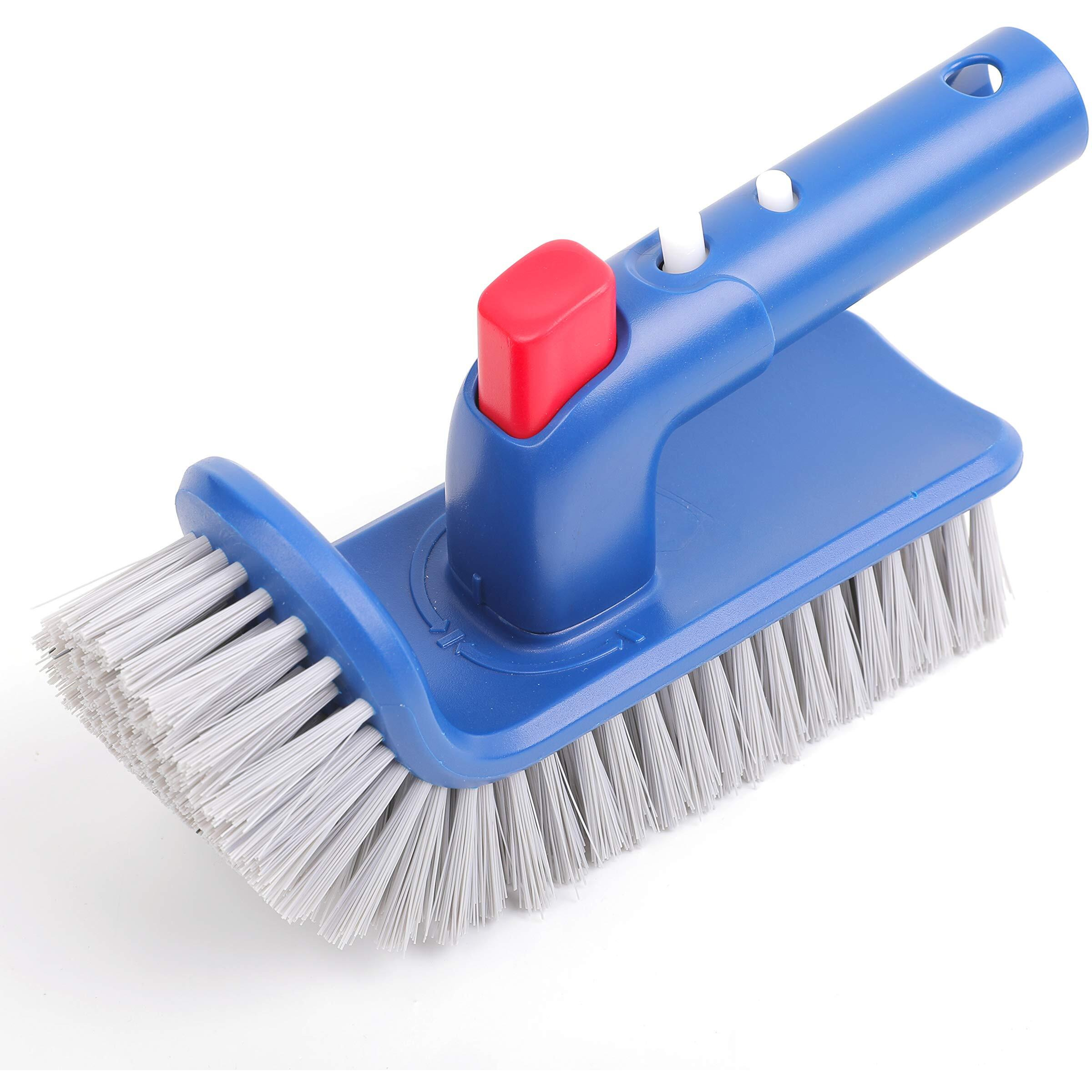 Pool Brush Head For Cleaning Pool Walls,Steps & Corners,Rotatable Hand Scrub Brushes,For Inground/Above Ground Swimming Pool,Spa, Bathroom, Hot Tub, Kitchen, Sepetrel
