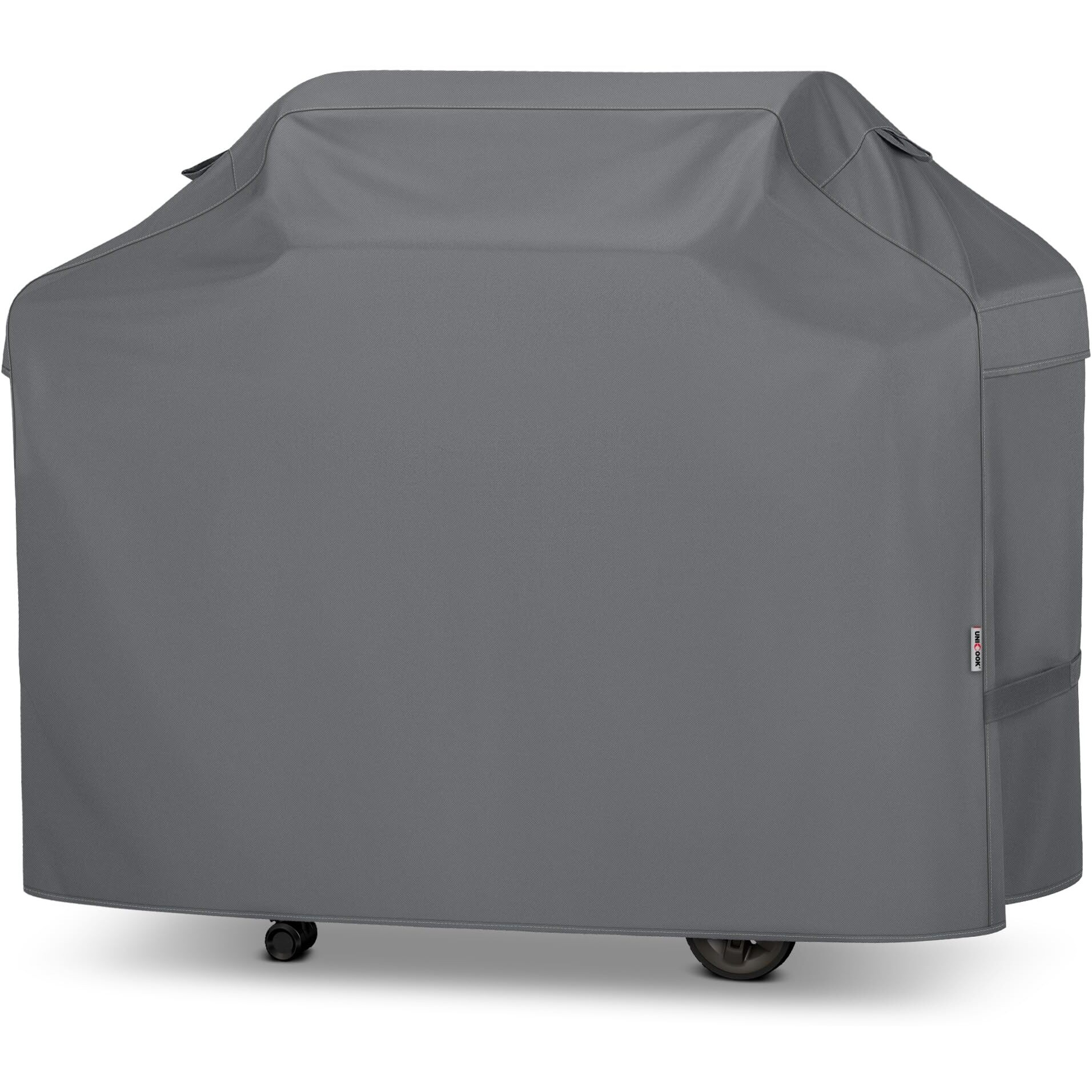 Unicook 65 Inch Grill Cover For Outdoor Grill, Heavy Duty Waterproof Bbq Cover, Fade Resistant Gas Barbecue Protector, Compatible With Weber, Char-Broil, Nexgrill Bbqs Up To 63 "" Wide, Gray