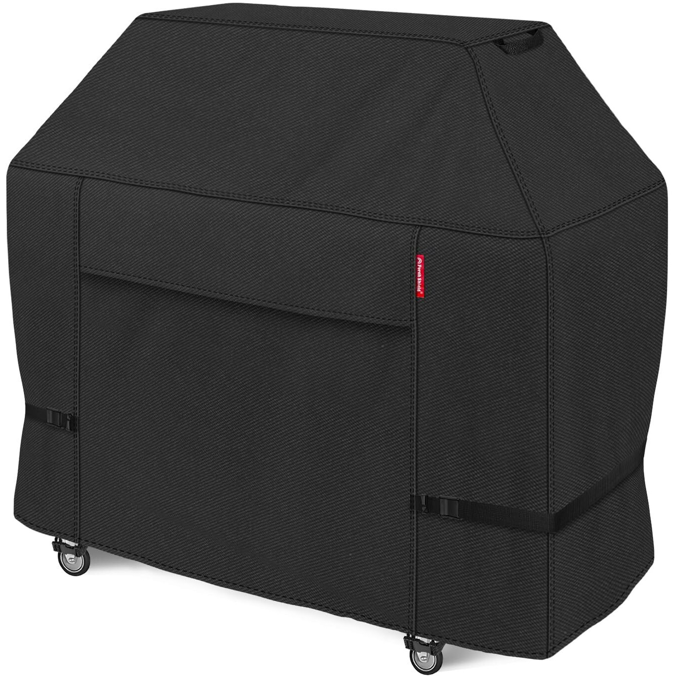 Porch Shield 64W X 24D X 48H Inch Premium Gas Grill Cover Up To 64 Inch, Waterproof And Fade Resistant 600D Bbq Covers For Weber, Brinkmann, Char-Broil And More, Black