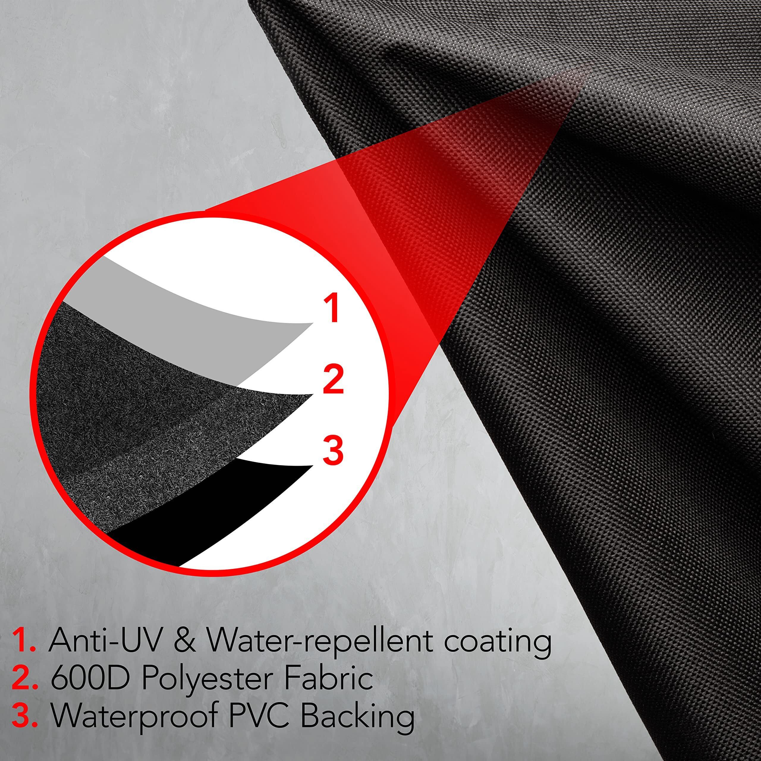 Grilltough Heavy Duty Bbq Grill Cover For Outdoor Grill, 60 Inch - Waterproof, Weather Resistant, Uv & Fade Resistant With Adjustable Straps - Gas Grill Cover For Weber, Charbroil