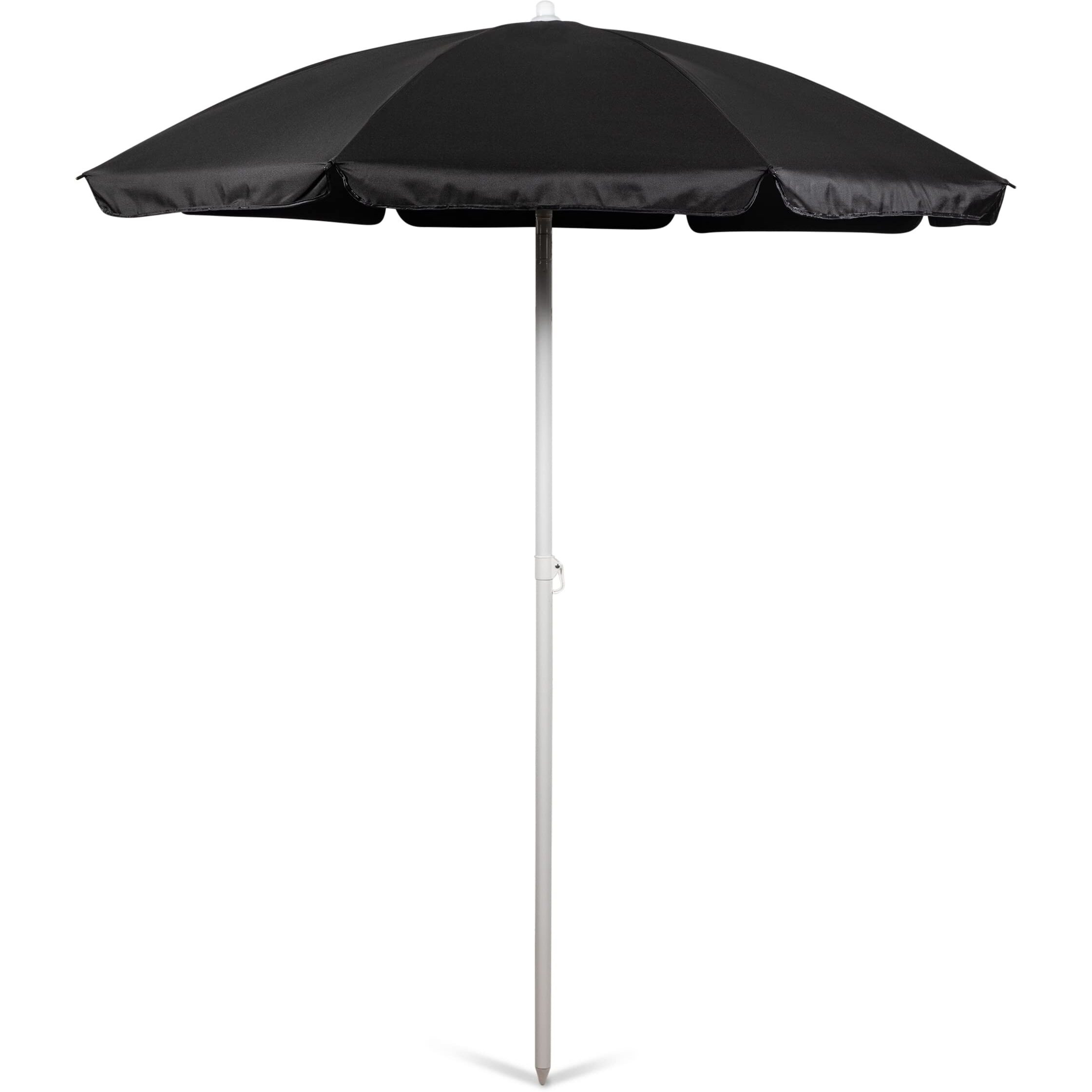 Oniva - A Picnic Time Brand Outdoor Canopy Sunshade Beach Umbrella 5.5' - Small Patio Umbrella - Beach Chair Umbrella, (Black)