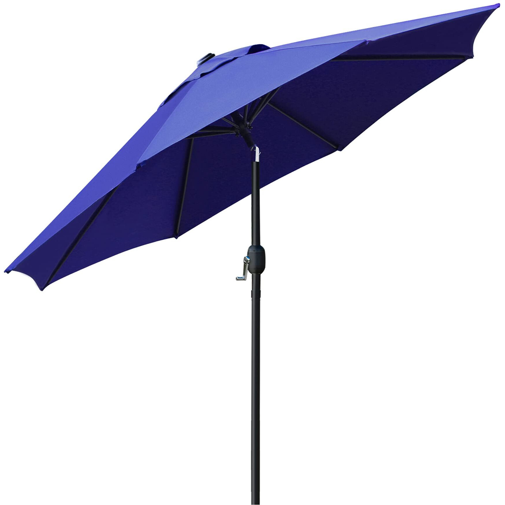 Sunnyglade 9 ' Patio Umbrella Outdoor Table Umbrella With 8 Sturdy Ribs (Navy Blue)