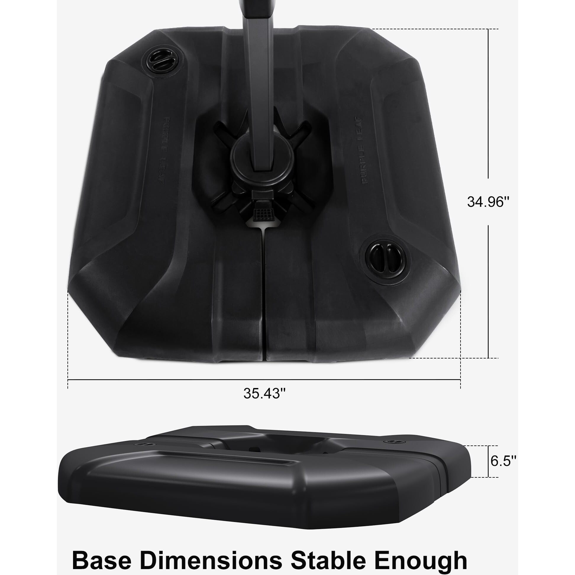 Purple Leaf Patio Umbrella Base Sbl4090 Water &Sand Filled Weighted Base Outdoor Umbrella Base For Offset Cantilever Umbrella 200 Lbs