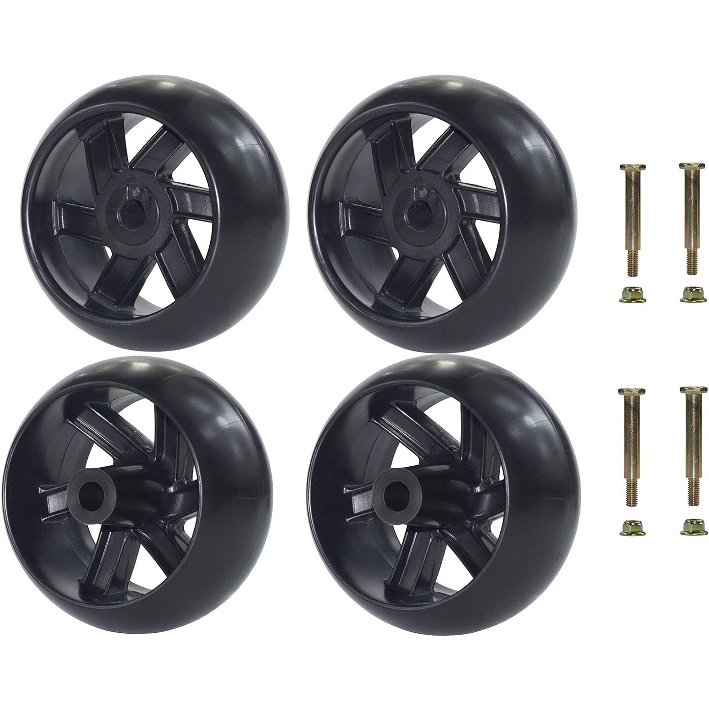 Antanker Mower Wheels 133957 174873 Deck Wheels Replacement For Craftsman 532133957 Hus Qvarna 532174873 Cub Cadet 753-04856A Fit For Ayp Mtd 734-03058 4 Pack