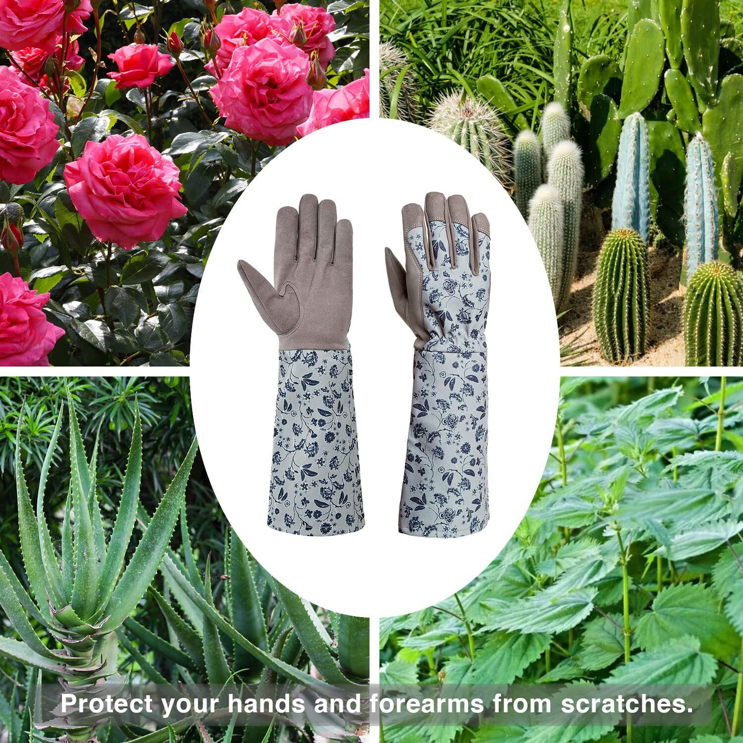 Kaygo Garden Gloves Women, Kg129Lg, For Every Beautiful Women And Her Lovely Long Gardening Gloves(Large_Long Forearm)