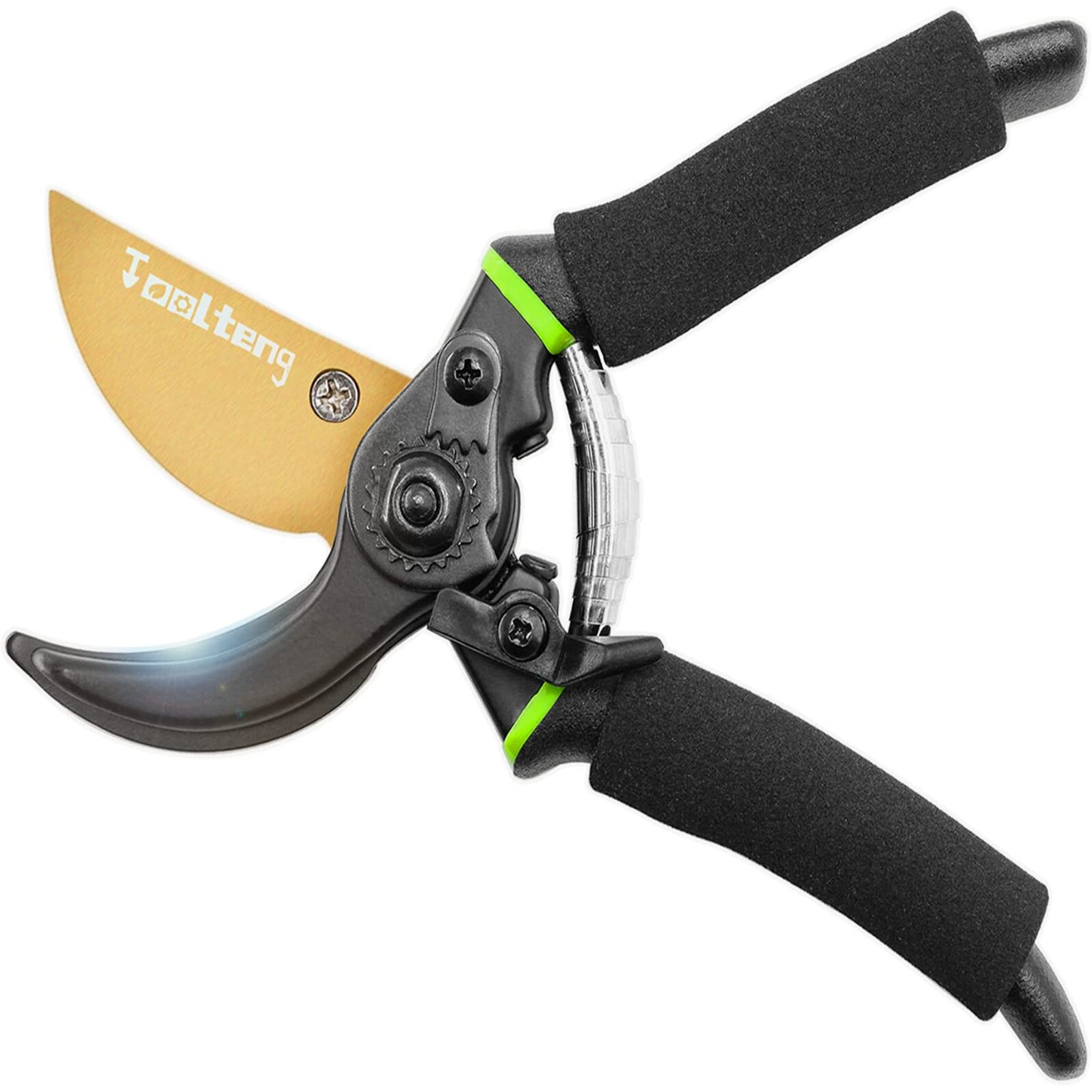 Toolteng Premium Titanium Bypass Pruning Shears, Heavy Duty Ultra Sharp Garden Scissors, Professional Hand Pruners, Tree Ttrimmers, Hedge Clippers, Garden Shears And Rose Clippers Tools For Gardening