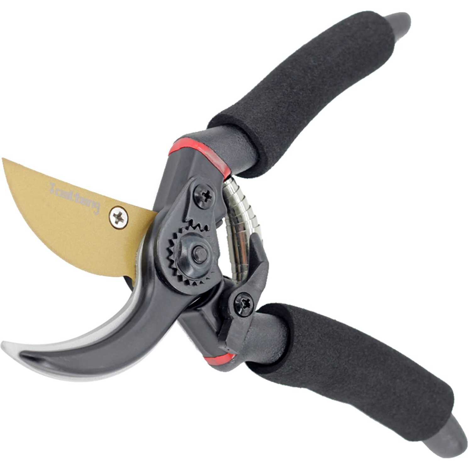 Toolteng Garden Bypass Pruning Shears, Heavy-Duty Garden Clippers, Garden Scissors, Tree Ttrimmers And Rose Pruning Shears, Multipurpose Garden Shears For Gardening (Black)