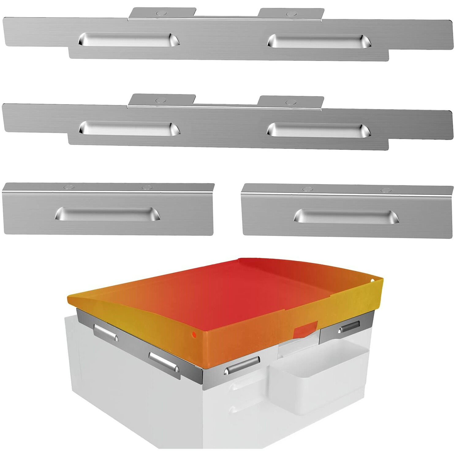 Wind Guards For Blackstone 17 Inch Griddle, Blackstone Griddle Accessories, Stainless Steel Magnetic Wind Screen, Compatible With Rear Grease Cup, Hood And Side Shelf, Gas Saving, Silver