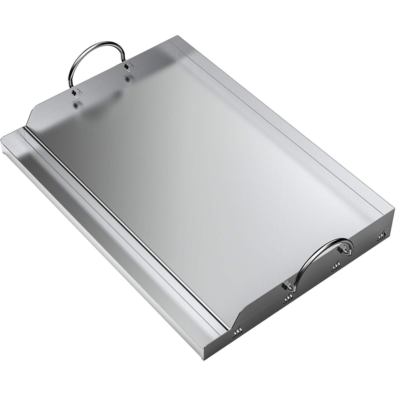 Onlyfire Universal Stainless Steel Rectangular Griddle For Gas Bbq Grills, 23"" X 16""