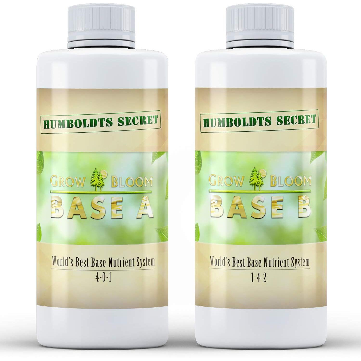 Humboldts Secret Base A & B Bundle - World's Best Base Nutrient System - Liquid Nutrient/Fertilizer For Outdoor & Indoor Plants - Supports Vegetative And Flowering Stages Of Plants - Set Of 8 Ounces