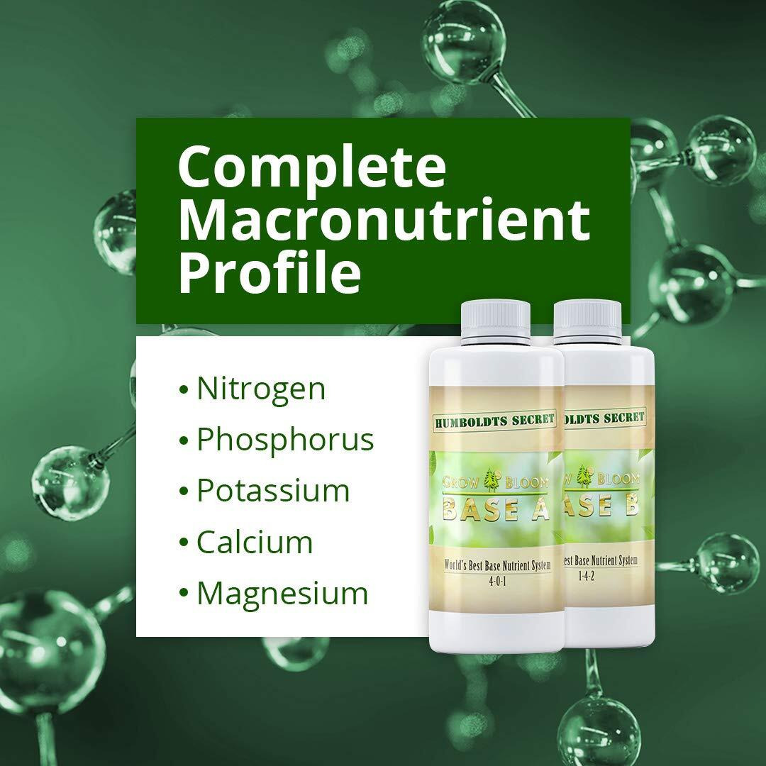 Humboldts Secret Base A & B Bundle - World's Best Base Nutrient System - Liquid Nutrient/Fertilizer For Outdoor & Indoor Plants - Supports Vegetative And Flowering Stages Of Plants - Set Of 8 Ounces