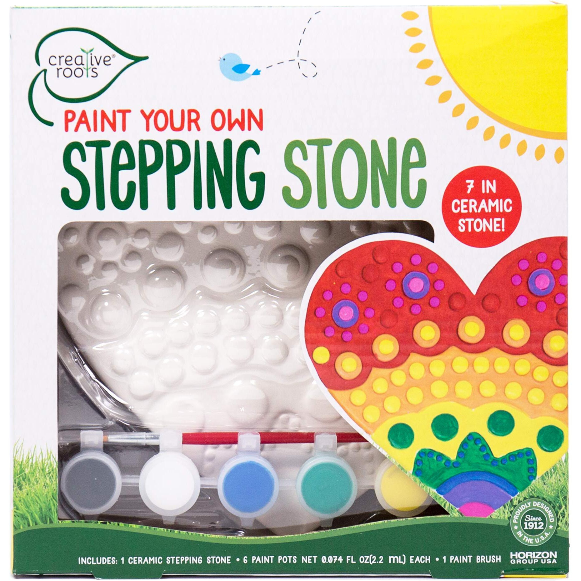 Creative Roots Paint Your Own Heart Stepping Stone By Horizon Group Usa