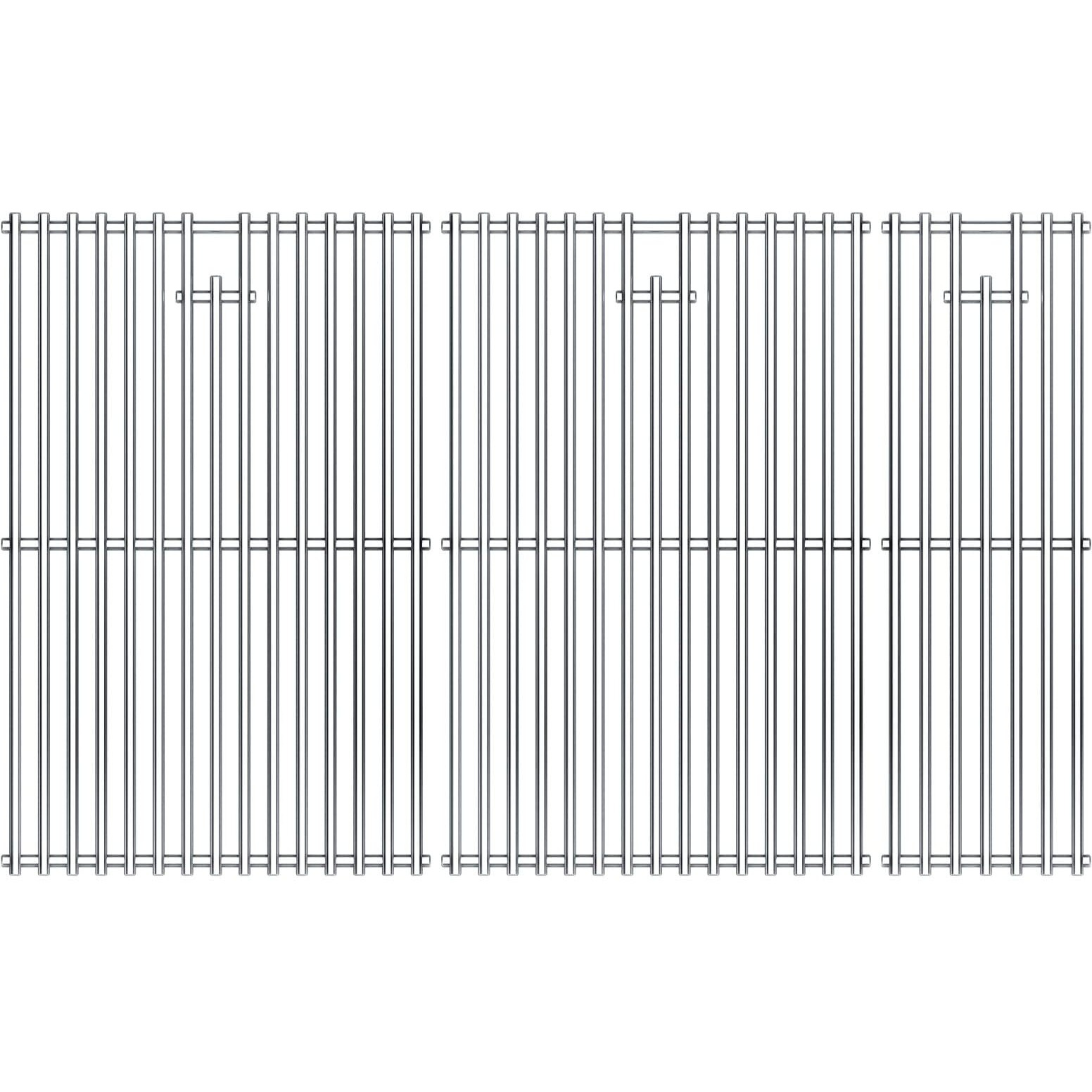 Hisencn Cooking Grates For Nexgrill 720-0882A Evolution Infrared Plus 5-Burner, Stainless Steel Solid Rod Grill Cooking Grids Replacement Parts, 3 Pack