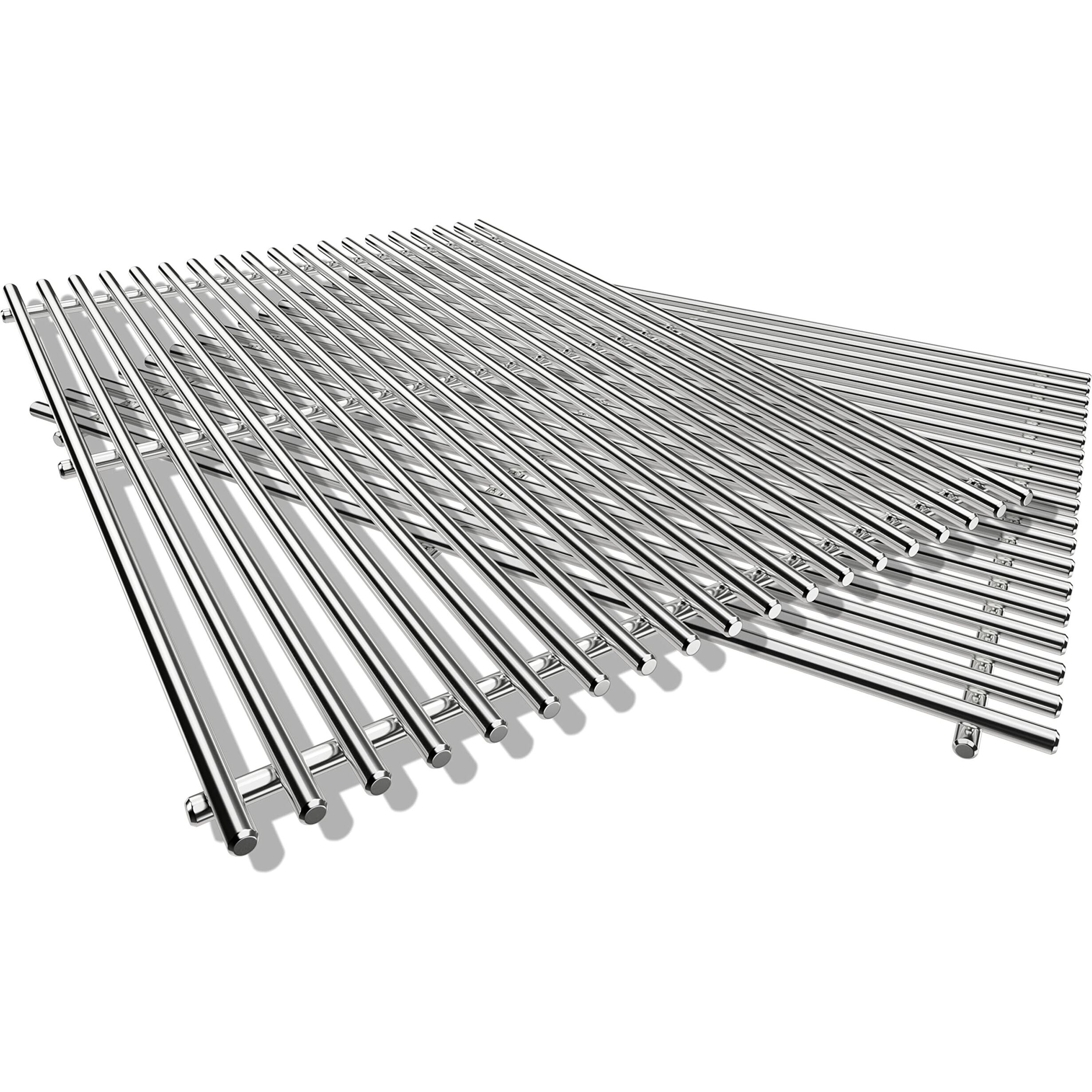 Qulimetal 18.75"" Cooking Grates For Weber Genesis Ii 300 And Genesis Ii Lx 300 Series Gas Grills, Genesis Ii E&S 310 315 320 325 340, Replacement Parts For Weber 66095, 304 Stainless Steel